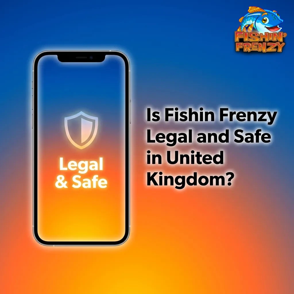 Fishin Frenzy slot game displayed on UK licensed casino platform with security and fairness certification badges